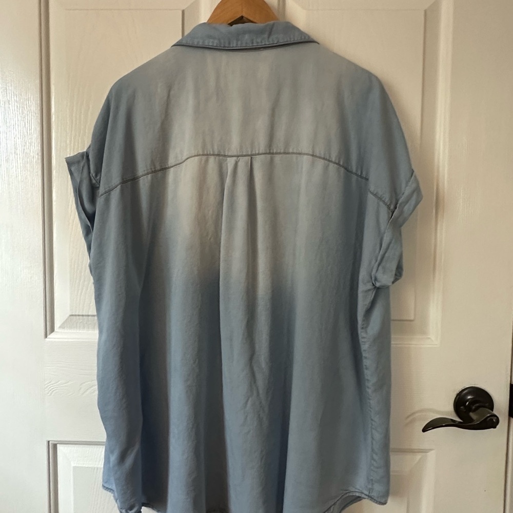 Chic Soul Light Blue Women's Blouse - Picture 3 of 7